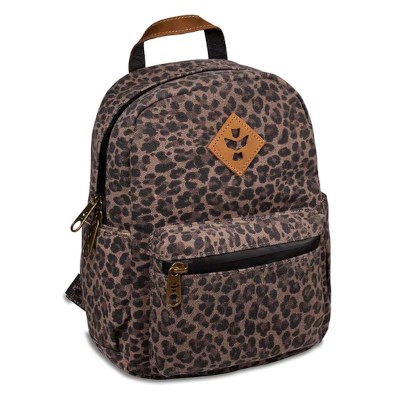 The Shorty Smell Proof Mini Backpack Leopard by Revelry Supply
