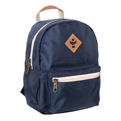The Shorty Smell Proof Mini Backpack Navy Blue by Revelry Supply