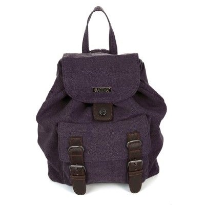 Hemp Medium City Backpack Plum by Sativa Bags