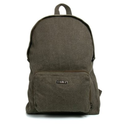 Hemp Fold Up Backpack Khaki by Sativa Bags