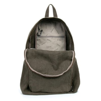 fold up backpack by sativa hemp bags khaki open_400x400.jpg