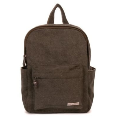 Hemp Small Kids Backpack Khaki by Sativa Bags