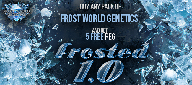 Frost World Genetics - Buy Any Pack - Get 5 REG Frosted seeds FREE!