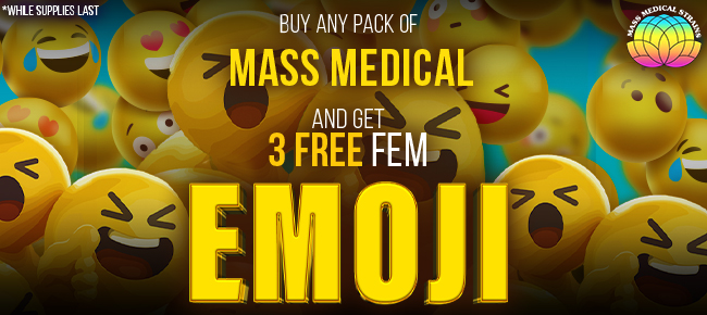 Mass Medical Strains - Buy Any Pack - Get 3 FEM Emoji While Supplies Last