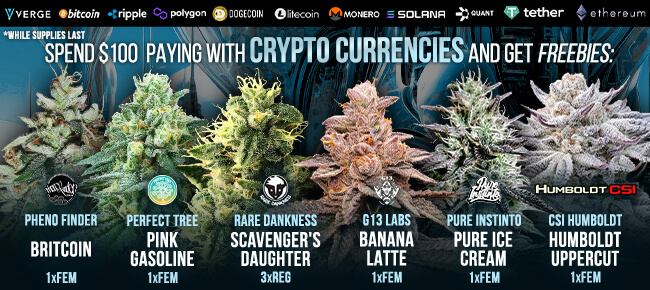 Spend $100 with Crypto Currencies - Get FREEBIES! V21