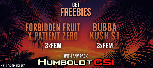Humboldt CSI - Buy Any Pack - Get EXTRA FREEBIES