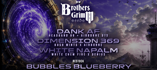 Brothers Grimm - New Drop - Dank AF, Dimension 369, White Napalm