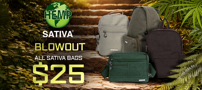 Sativa Hemp Bags Sale - All Bags $25.00
