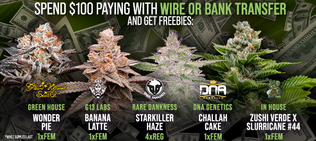Spend $100 with Wire or Bank Transfer - Get FREEBIES!